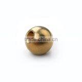 Fashion Jewelry Findings Smooth Brass Beads Two Hole Diameter 6mm Hole 2.2mm thumbnail-1