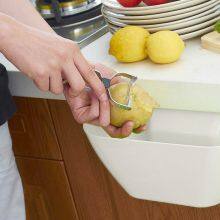 Plastic Wastebaskets Hanging Trash Can Waste Bins Deskside Recycling Garbage Container thumbnail-5