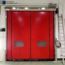 Industrial Automatic Plastic Zipper Fast Acting Rapid Rise PVC Fabric High Speed Self Repairing Roll up Door for Clean Room thumbnail-3