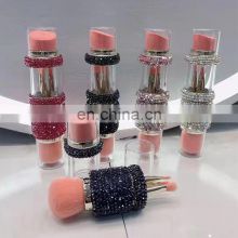 Diamond Makeup Brush Portable Foundation Blush Cosmetic Kit Lips and Eyebrow Makeup Brushes 5 in 1 Makeup