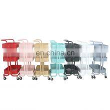 3 tier kitchen home vegetable spa plastic trolly rolling cart storage bathroom trolley