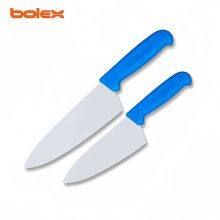 Cook Knife China Sharpening Grinding Services Omcan PROFESSIONAL CATER CHEFS COMMERCIAL KITCHEN HOSPITALITY KNIVES SUPPLY COLOUR CODED HANDLE Hollow Grind Flutes Edge thumbnail-2