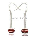 Fancy Enamel Crystal Ball Drop Earrings in Wholesale From Shenzhen thumbnail-3