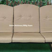 Indoor & Outdoor Furniture Modern 3-Seater Metal Frame Patio Swing Chair With Foldable Table & Padded Cushion Can Be Used As Bed thumbnail-3