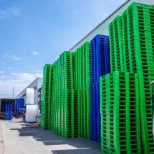 1208 Chuan-shaped Flat Pallet Plastic Plane Pallet Three-dimensional Warehouse Forklift Base Plate thumbnail-5