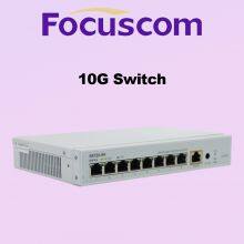 Focuscom S5720-8H L3 Managed 10G Network Switch, 8-Port 10G Base-T RJ45 Ethernet Switch, High-Performance Enterprise Core/Aggregation Layer Switch thumbnail-3