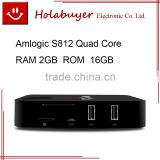 RAM2GB ROM16GB MXIII-G Amlogic S812 Gigabit Ethernet XBMC Quad Core 4K 1080P Android Smart Kodi Cable TV Box