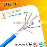4*2*0.4CCA Cat6 FTP Copper Coated Alumium Indoor Fire-retardant,low Smoke Non-toxic, Water-proof,sewer,overhead Lan Cable thumbnail-1