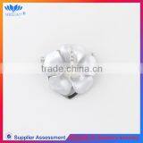 Wholesale fashion rose rhinestone enamel flower silver brooch