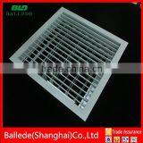 HVAC system powder coated linear air grille with damper