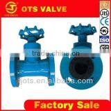 GV-DS009 API/DINflange End DN50-300mm Ductile Iron Diaphragm Valve thumbnail-1