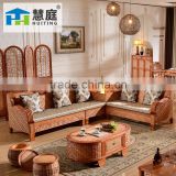 2015 High Quality Indoor L style handicraft Sofa Cane Furniture India Style                        
                                                Quality Choice