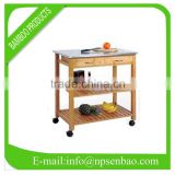 bamboo kitchen trolley