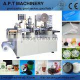 CE Standard DP-420F 1 Row Paper Coffee Cup Lid Thermoforming Machine