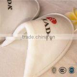 Hotel Customized Logo Printing Cotton Velour Slipper for Star Hotels Bathroom Slippers thumbnail-2