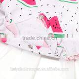 2016 Hot Sale Baby Ruffle Watermelon Printed Romper Backless Girls Fashion Breathable Romper thumbnail-5