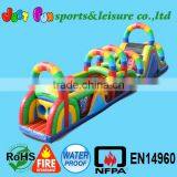 68ft Long Inflatable Obstacle Course, Outdoor Obstacle Course Equipment