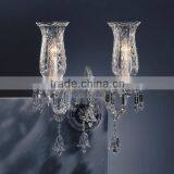 6 Light Clear Glass Arm Chandelier thumbnail-2