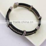 Fashion Stainless Steel Cuff Titanium Bracelet Bangles For Men Jewelry thumbnail-2