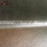 15%PU 85% Polyester Printed and Embossed Blue Upholstery pu Leather Fabric for Sofa Bed thumbnail-3