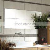 Square Frameless Spell Mirror With Beveled Edge, Decorative Wall Mounted Bathroom Mirror thumbnail-3