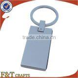 Zinc Alloy Plain Real Leather Custom Shape Keychain With Strap for Men thumbnail-6