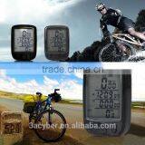 Waterproof Wireless LCD Digital Bike Cycle Computer Speedometer Bicycle Odometer White LED Backlight 563C