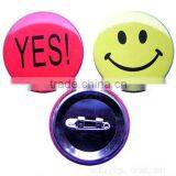 Tinplate Smile Face Badge Company Logo Badge
