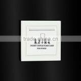 White RFID Card Power Saver Wall Enengy Saving Switch Power Supply
