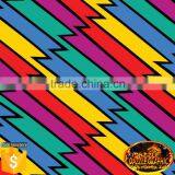Flash Sale Dazzle Graphic Stripes Hydrographic Film No.DGDAS472 Colourful Stripes Pattern Water Transfer Printing Film