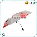 Chinese Fashion 3 Fold Customize Rose Auto Open Umbrella thumbnail-2