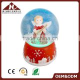 100mm angel musical snow globe for Christmas with led light                        
                                                                                Supplier's Choice