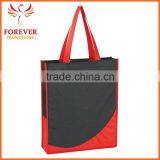 Promotional Non-woven Tote Shopper Bag With Accent Trim and Handles thumbnail-5