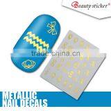 Hot Products to Sell Water Decals Nail Sticker Metallic Gold Model Nail Art Sticker thumbnail-5