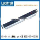 19" 1.0U 6 WAY UK TYPE MASTER-SLAVE PDU