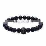 24k Gold Plated Helmet Spartan Warrior Custom Charm Beaded Bracelet for Men thumbnail-3