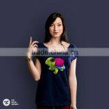 2016 Women Design Female T-shirt Print Logo DTG OEM Service Screenprint Transfer thumbnail-3