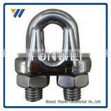 Silver Tone Metal Cable Clip Saddle Clamp 2 Pcs for 5/16" Duplex Wire Rope Clip DIN741 Malleable