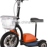 electric mobility scooter with reverse gear/three wheel electric scooter/motor scooter trike