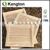 High quality pine wooden louver shutter door