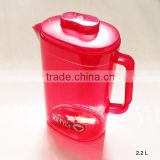 2.2L Red pitcher plastic for cold water