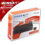 2015 New Freesat Digital Satellite Receiver V7 Combo DVB-S2+T2 Support Powervu.DRE & Biss Key. YouTube, Youporn Cccam, Newcam