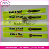 Custom Imprint PVC Reflective Slap Wrap Bracelets Slap Bands
