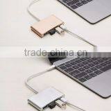 USB Type C Adapter With High Speed Charging 4 Prot Portable Type c HUB thumbnail-3