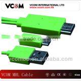 New Arrival USB to Micro USB M For Samsung MHL Cable
