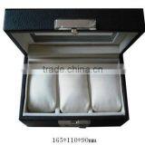 Black Color Leather Watch Case