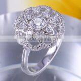 CZ Jewellery Cubic Zirconia Engagement Wedding Ring Design for Women Latest Fashion Silver Jewelry thumbnail-1
