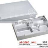 A9-210 Golden Plastic Bento Box With 7 Compartments thumbnail-4