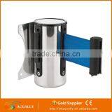 ACEALLY 5 Meters Stainless Steel Wall Mounted Retractable Belt Barriers thumbnail-2