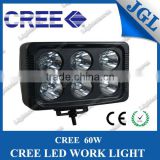 7" square 60W CREE 10-60V LED Work Light Headlight JGL lighting JG-WT661 spot pencil beam work light